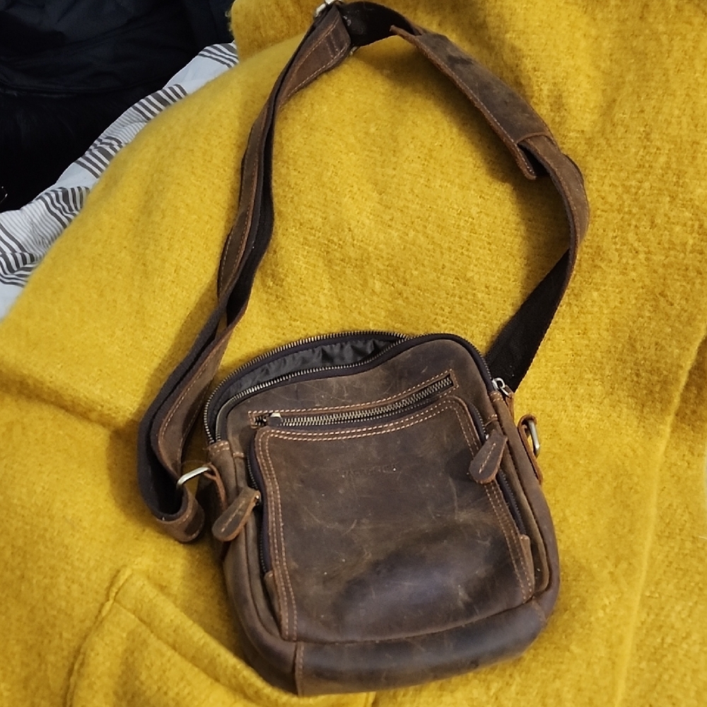 Brown Leather Crossbody Bag